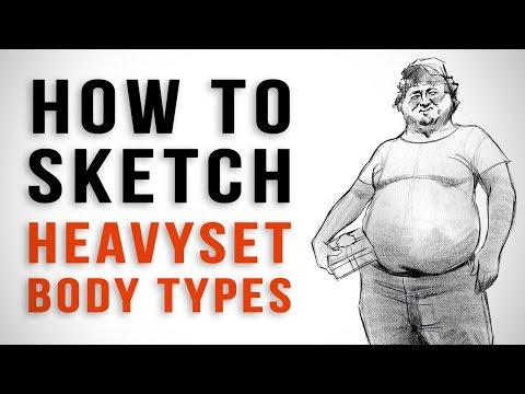 How to Sketch Heavyset Body Types - Caricature