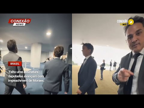 Vídeo: ‘Falta uma assinatura’: deputados avançam com impeachment de Moraes.