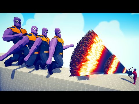 4x DIFFERENT SIZE OF THANOS vs EVERY GOD - Totally Accurate Battle Simulator TABS