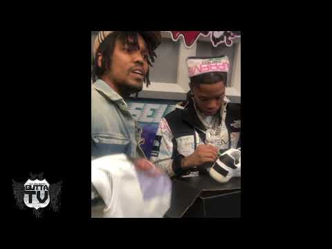 Lil Migo Signs A Pair Of Dior Sneakers For Sonny Gaines In Texas