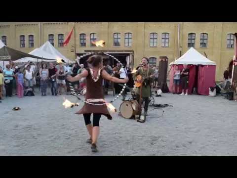 Duo Thalamus Feuershow Teil 2 Berlin Spandau Zitadelle 10.9.2016