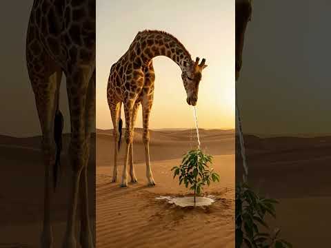 A girafa que regava o abacateiro