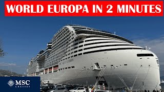 MSC World Europa | Ship Tour in 2 Minutes | 2025