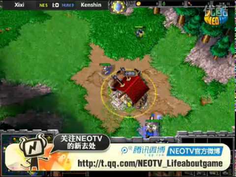 Xixi vs. Kenshin(JN) |Part 1/2| Game 2 | WCG 2011 | Chinese WCG National Finals Qualification