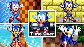 Evolution Of Sonic&#39;s TIME UP/TIME OVER DEATHS In The Sonic The Hedgehog Series (1991-2020)