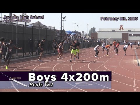 2020 TF - Winter Champs - 4x200 (Boys, both heats)