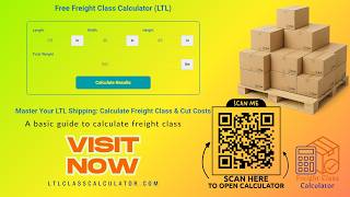 How to use Freight Class Calculator, a guide to calculate freight class on ltlclasscalculator.com