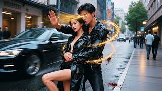 Download lagu A poor man stops a car with one hand to save a CEO, revealing he is actually a war god. mp3