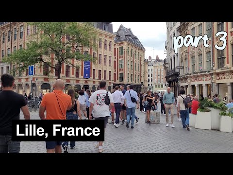 Lille (France) walking tour part 3 – 16 September 2023 [4K]