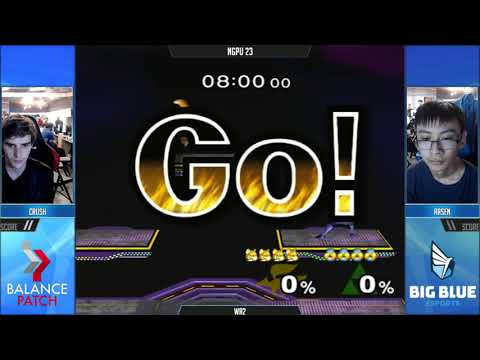 NGPU 23 SSBM - Crush (Fox) vs. Rasen (Sheik) - Melee WQF