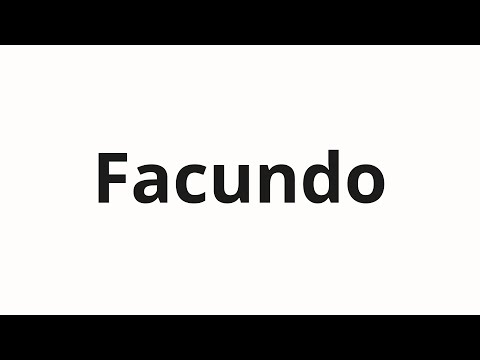 How to pronounce Facundo