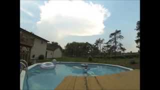 Thunderstorm Anvil and Swimming Pool Timelapse