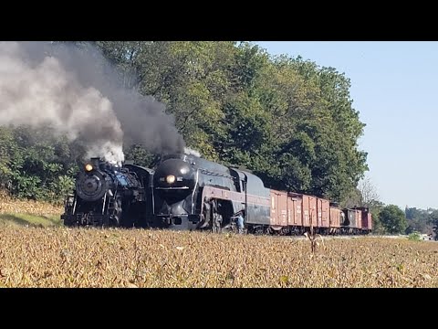 N&W 611 Meets Strasburg Railroad #90 [10-5-19]