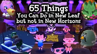 65 Things You Can Do in New Leaf but not in New Horizons (Animal Crossing)