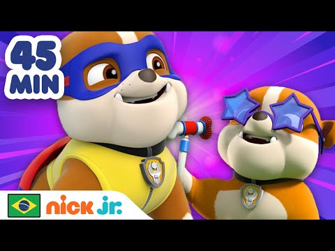 Patrulha Canina | As fantasias mais legais do Rubble em 45 minutos! | Nick Jr. em Português