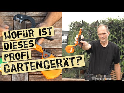 Geniales Gartenwerkzeug aus dem Profibereich zum schnellen anbinden von Jungpflanzen - Bindezange