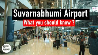 Bangkok Suvarnabhumi Airport guide  (Arrivals and Departures) | Tax refund➡️SimCard➡️etc.