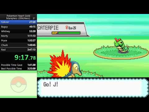 Pokemon Heart Gold Manipless Speedrun in 3:46:51