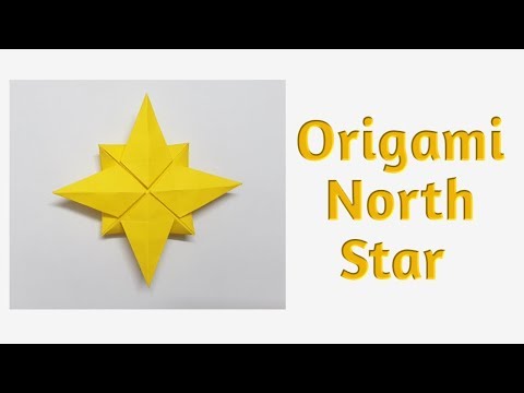 Origami North Star | Paper Christmas Star | Origami Xmas Star Craft Diy | Origami Christmas Star