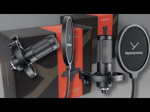 Beyerdynamic M 70 Pro X (mikrofon dynamiczny) i M 90 Pro X (mikrofon pojemnościowy)