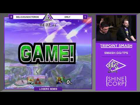 DeliciousOctorok (Ness, Sheik) vs ORLY (Falcon) - Tripoint Smash #16 PM Losers Semis