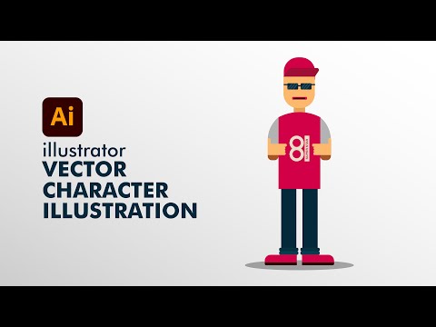 Flat Vector Character illustration Adobe illustrator Character Design process Hindi