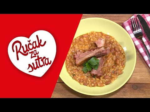 Ječam i grah sa suhim rebarcima