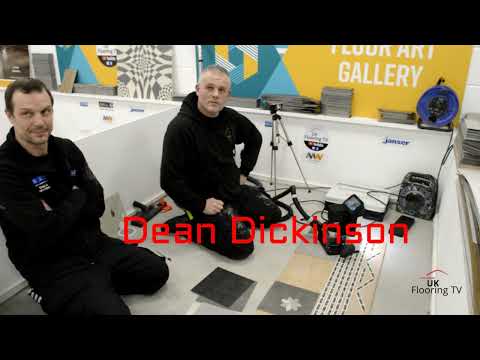 Doing design work in LVT using the Shaper Origin,, with Dean Dickinson from Marston flooring.