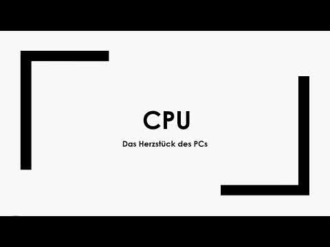 CPU einfach und kurz erklärt
