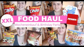 XXL FOOD HAUL| WOCHENEINKAUF + BIRTHDAY PARTY| 98€| PENNY| Fräulein Jasmin