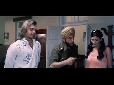 Boy and a girl in police station with Inspector Shakti Kapoor