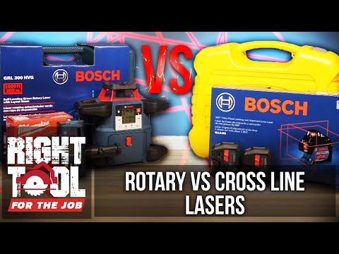 Rotary Lasers vs. Cross Line Lasers | Right Tool For The Job