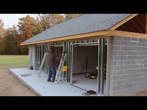 Man Builds 2-Car Garage WITH CAR LIFT in 6 Months | Start to Finish by @MLG_mylittlegarage