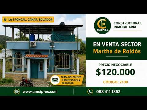 🏡 ¡Casa Esquinera + 2 Terrenos en La Troncal! 600m² de Oportunidad 🔥