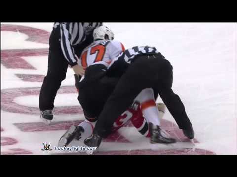 Wayne Simmonds vs David Clarkson Oct 8, 2011