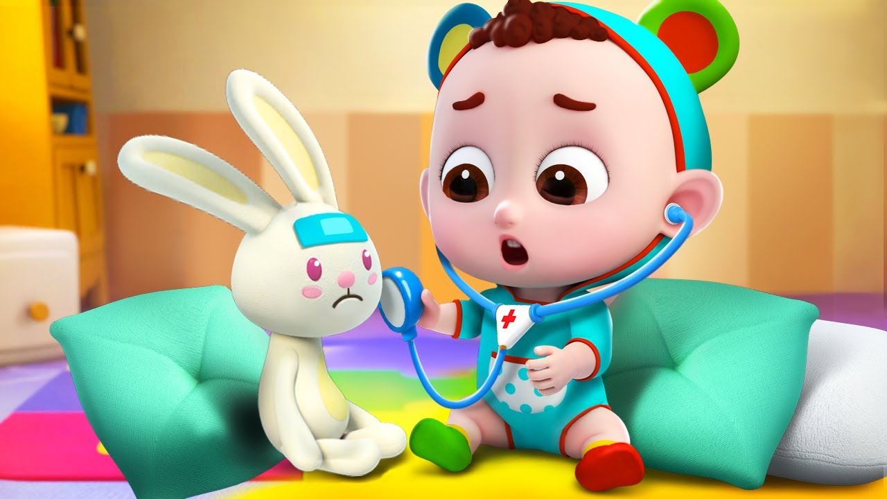 ウサギちゃんがケガしちゃった！ | 子どもの歌 | 童謡 | スーパーパンドビ | Super Pandobi