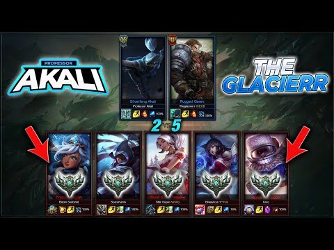 THEGLACIERR AND PROFESSOR AKALI VS 5 SILVER PLAYERS | $1000 RP GIVEAWAY!! | LEAGUE OF LEGENDS |
