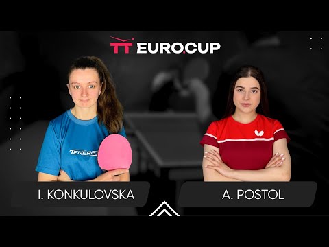 09:30 Iryna Konkulovska 3 : 1 Anastasiia Postol 09.09.2024 | TT Euro.Cup Final Women Master.