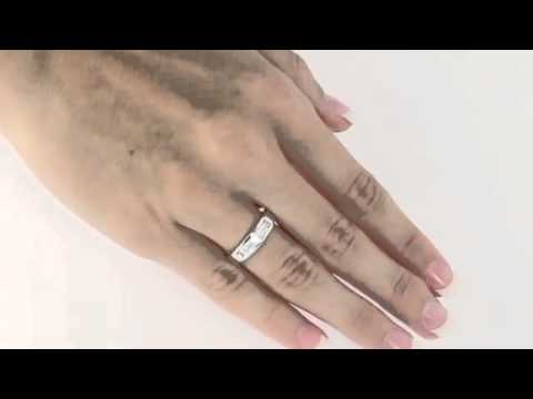 Men's DiamonUltra™ CZ Platinum Over Sterling Silver Ring