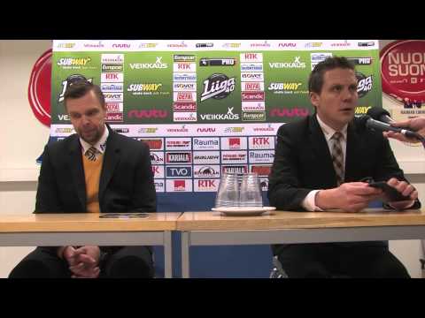 15.01.2015 Lukko - Kärpät: Pressitilaisuus