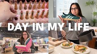 solo self-care day, shop with me, hauls (makeup, books, clothes), cooking the best steak sandwiches