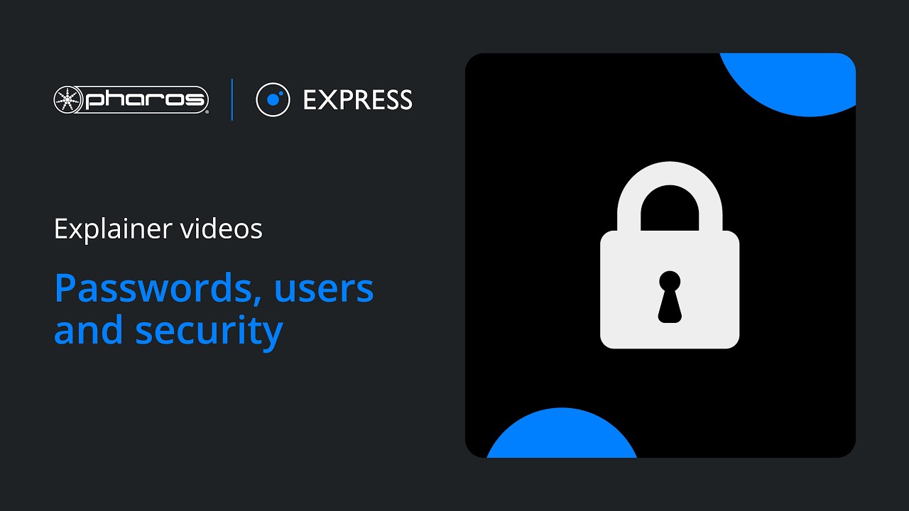 Passwords, users and security