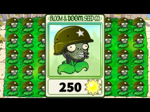 PvZ Mod 100% Gatling Pea Zomplant vs All Zombotany 2 Plants vs Zombies