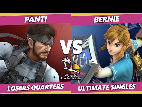 Abierto Puerto Vallarta Losers Quarters - Bernie (Link) Vs. Panti (Snake) SSBU Ultimate Tournament