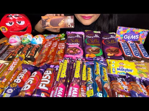 ASMR:EATING CHOCOLATE DIARYMILK,KITKAT,MUNCH,MARS,ICECREAM,AMUL *CHOCOLATE CHOCOLATE*