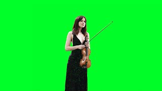 Download lagu Girl Play Violin Green Screen Video | No Copyright Free to Use mp3