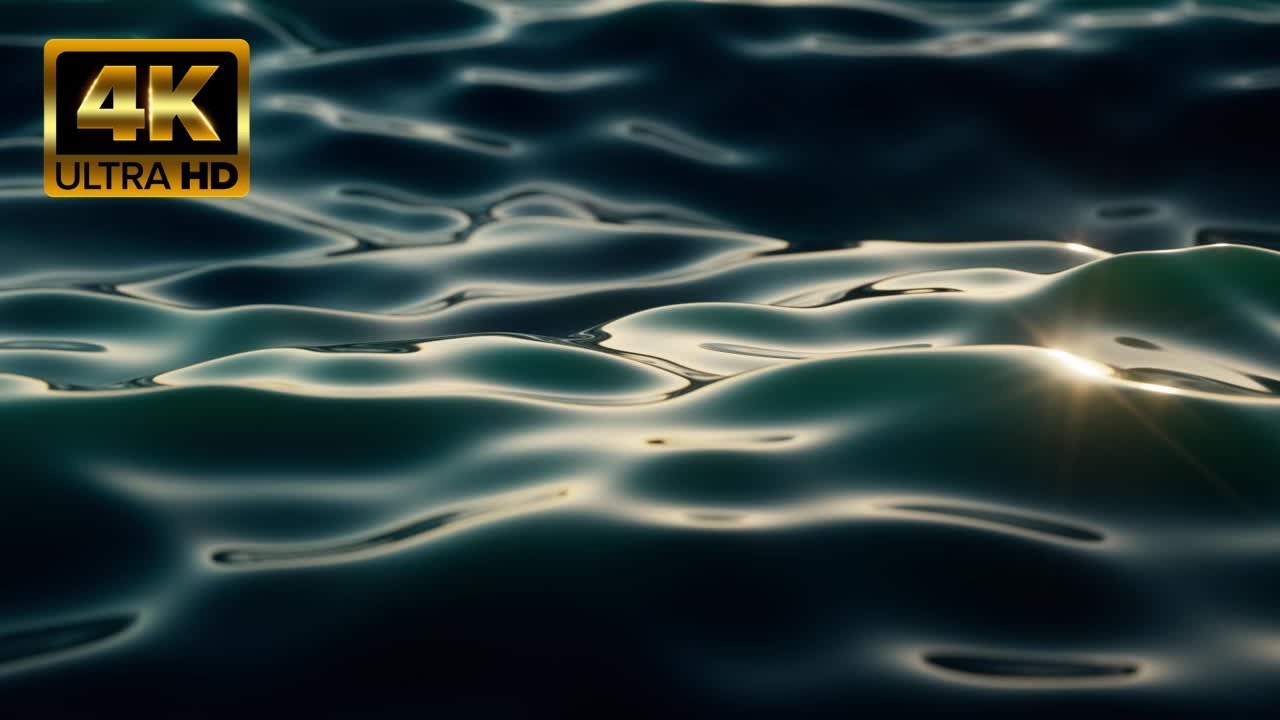 Ocean Surface Water Background Loop 4K - Free HD Stock Footage - No Copyright - Nature Footage Loop
