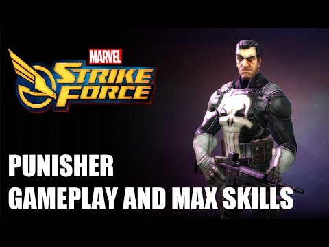 Punisher Max Skill Gameplay - Marvel Strike Force