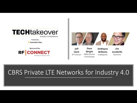 CBRS Private LTE Networks for Industry 4.0