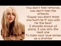 Sabrina Carpenter ~ Vicious ~ Lyrics